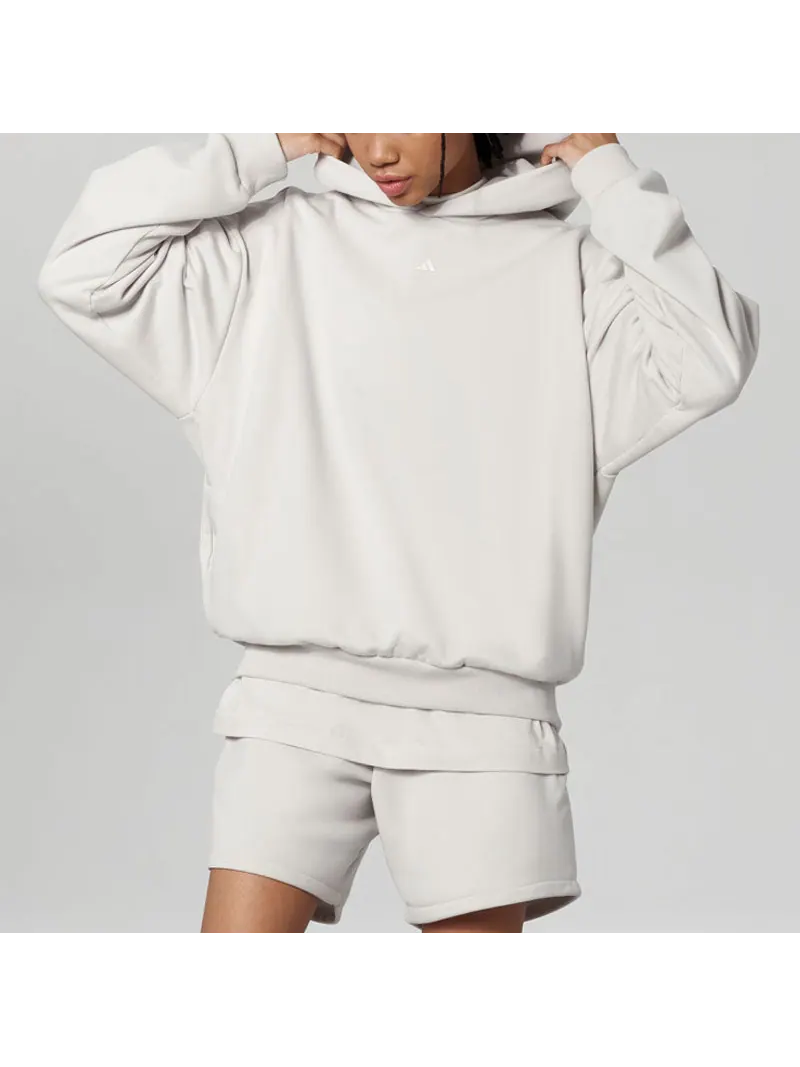Худи adidas Basketball Hoodie 'Grey' — изображение 3 из 4, серый