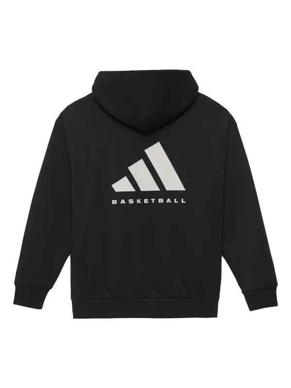 Толстовка с капюшоном баскетбольная толстовка Adidas — изображение 1 из 3, черный