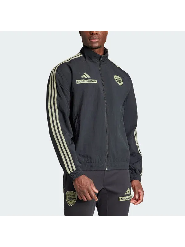 Куртка arsenal x maharishi anthem куртка Adidas — изображение 3 из 4, черный