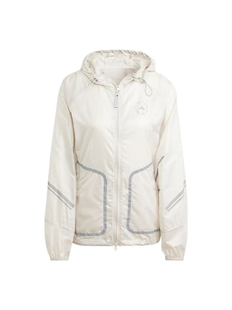 Куртка (WMNS) adidas by Stella McCartney TruePace Running Jacket 'Beige' — изображение 1 из 3, бежевый