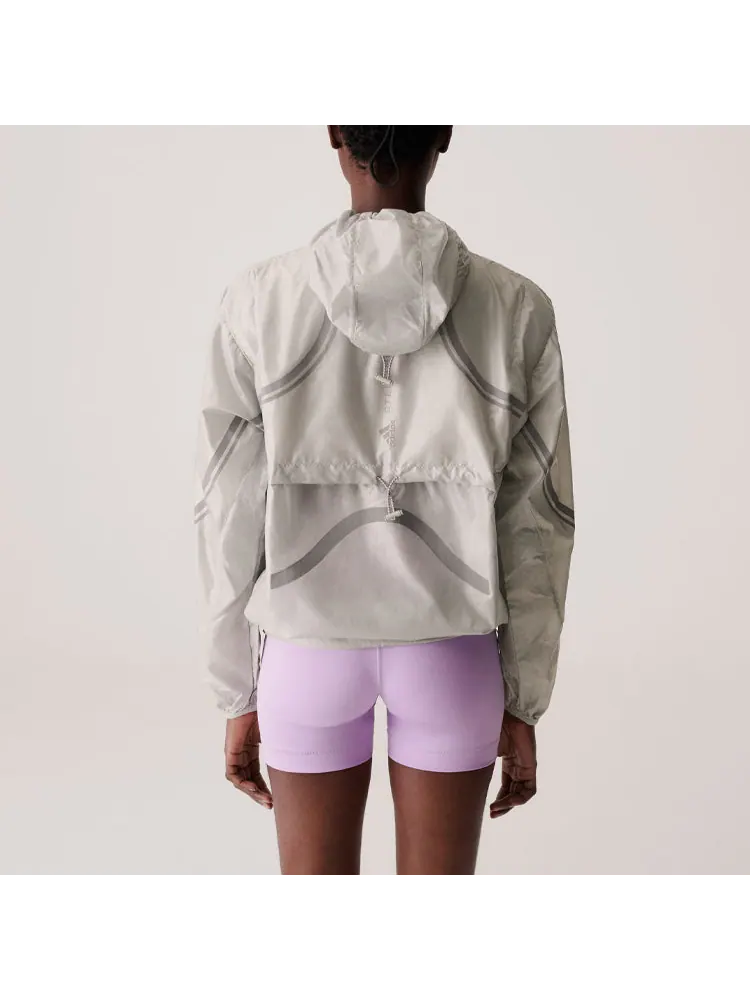 Куртка (WMNS) adidas by Stella McCartney TruePace Running Jacket 'Beige' — изображение 3 из 3, бежевый