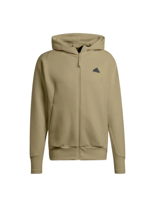 Куртка zne premium с капюшоном и застежкой-молнией Adidas — изображение 1 из 1, оливковый
