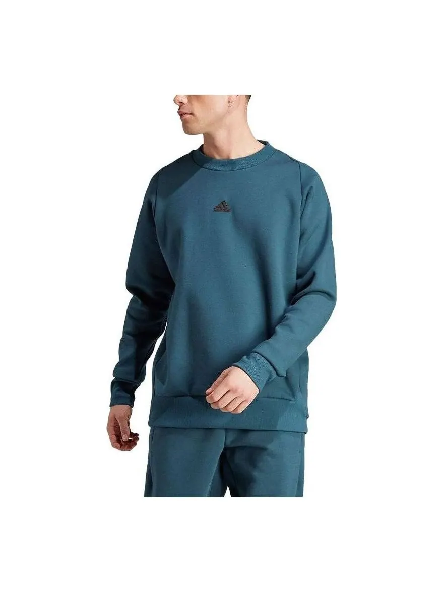 Свитер adidas Z.N.E. Premium Sweatshirts 'Teal' — изображение 1 из 1, бирюзовый