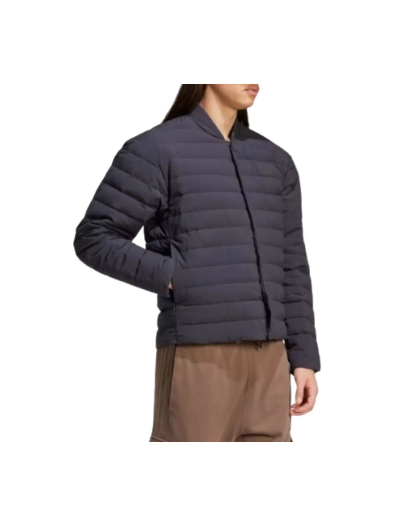 Пуховая куртка Adidas Helionic Light Down Jacket 'Black' — изображение 2 из 3, черный