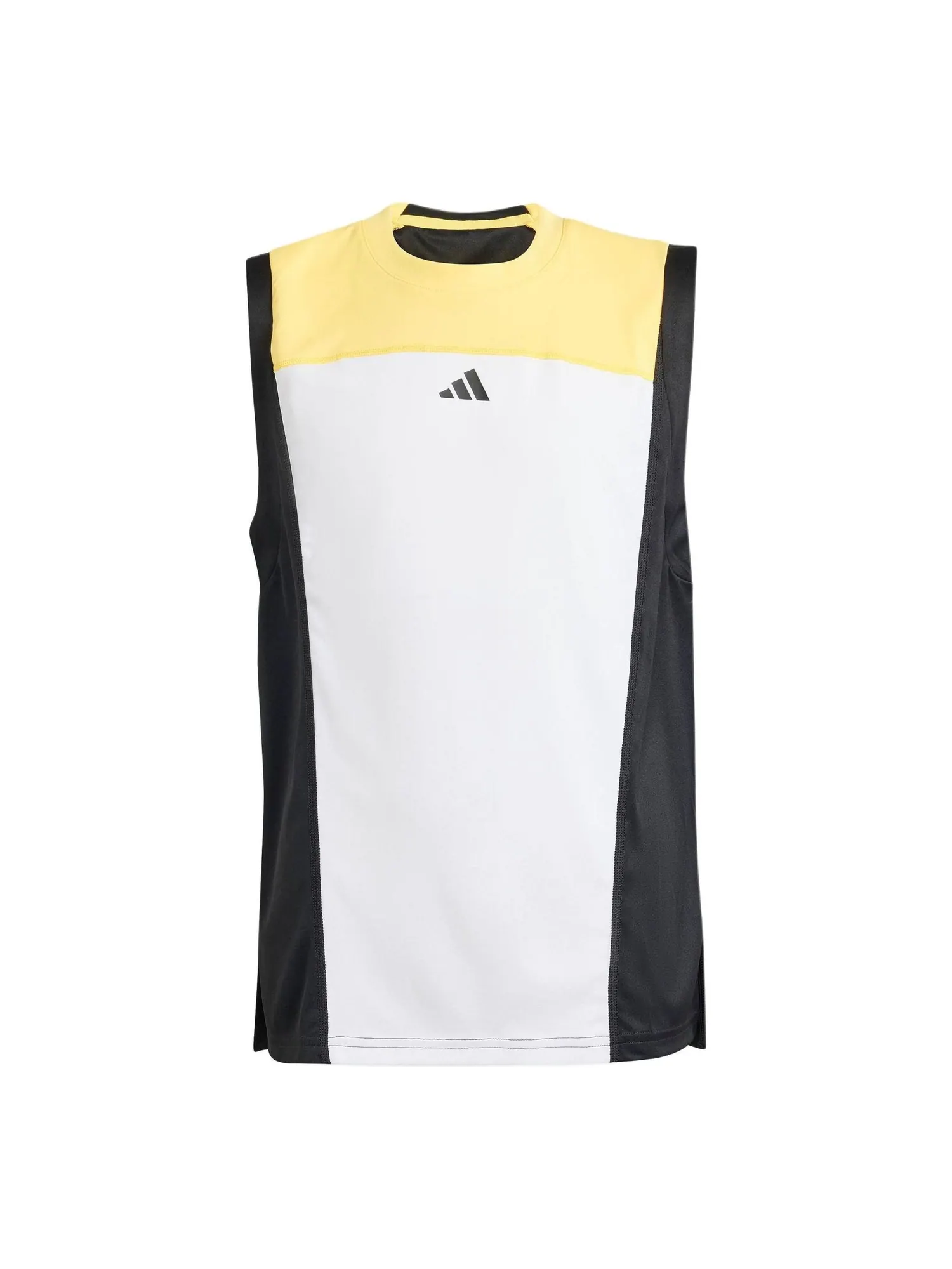 Спортивный топ (GS) adidas Tennis Pro Tank Asia Sizing 'White Yellow Black' IN6496 — изображение 1 из 2, белый желтый черный