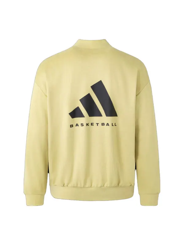 Футболка баскетбольные замшевые Толстовка с капюшоном Adidas — изображение 2 из 2, золотистый