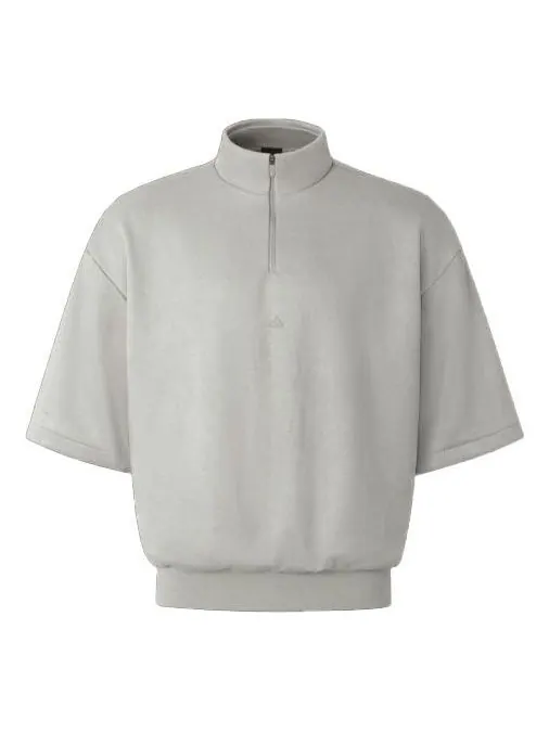 Свитер adidas Basketball Sueded 3/4 Half-Zip Sweatshirt 'Sesame' — изображение 1 из 1, бежевый