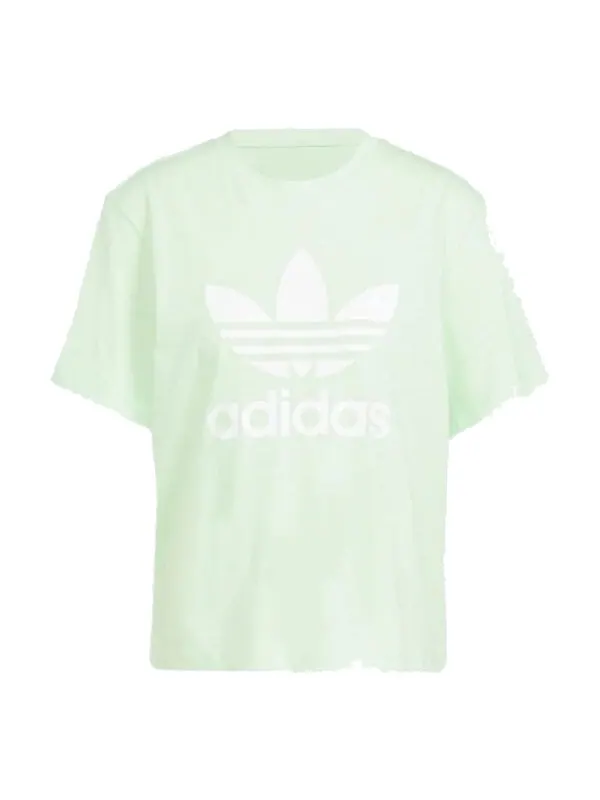 Футболка adicolor trefoil квадратная футболка Adidas — изображение 1 из 3, зеленый