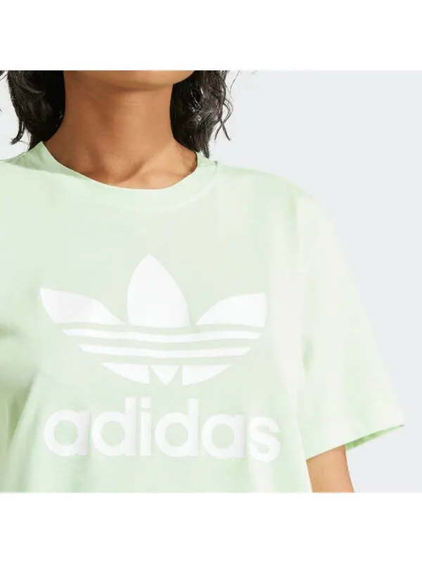 Футболка adicolor trefoil квадратная футболка Adidas — изображение 3 из 3, зеленый