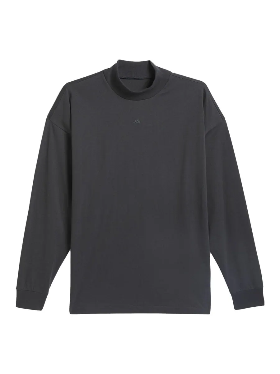 Футболка adidas Basketball Long Sleeve Tee 'Carbon' — изображение 1 из 2, серый