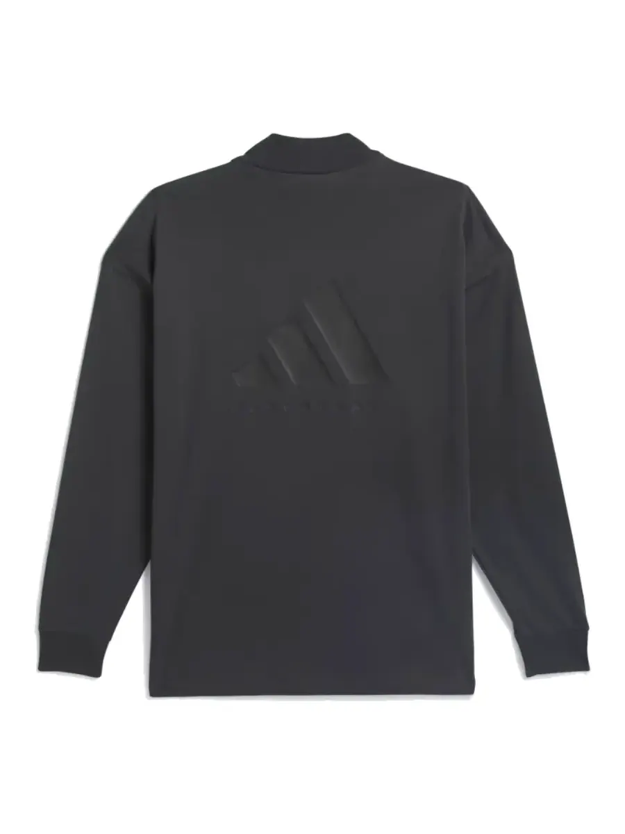 Футболка adidas Basketball Long Sleeve Tee 'Carbon' — изображение 2 из 2, серый