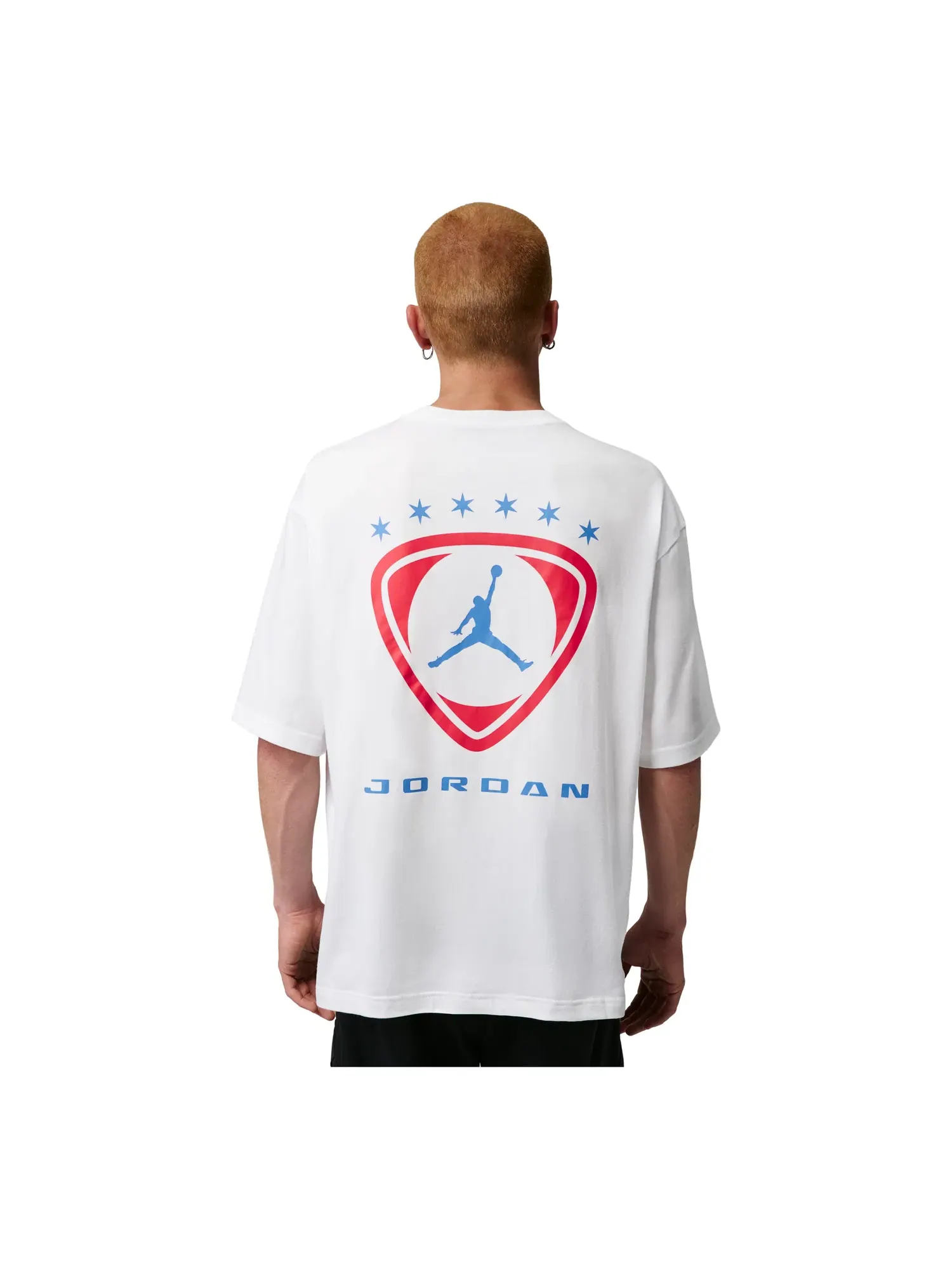 Мужская футболка с принтом Jordan Brooklyn White University Blue — изображение 6 из 6, белый