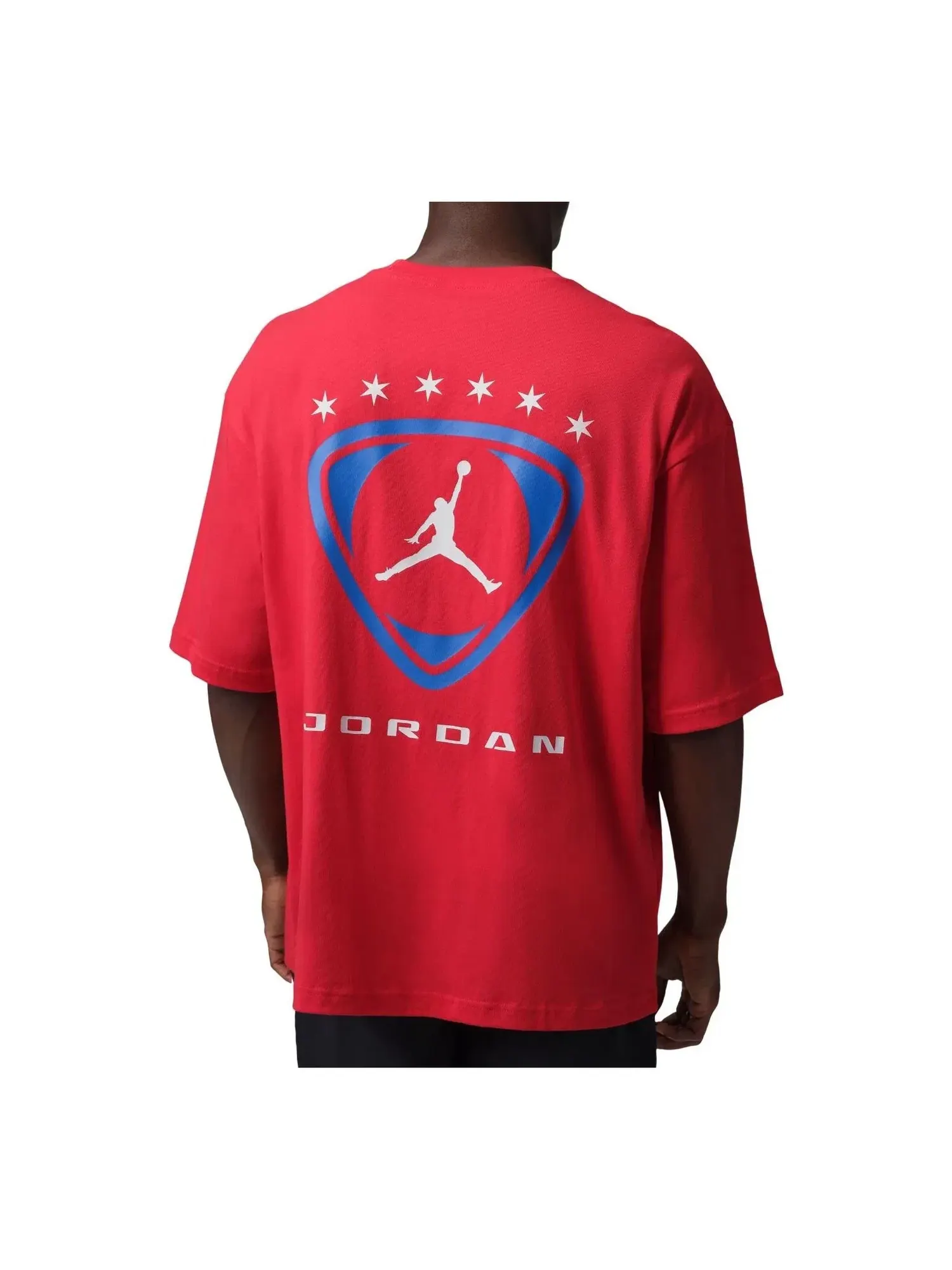 Мужская футболка с принтом Jordan Brooklyn University Red White — изображение 2 из 6, красный