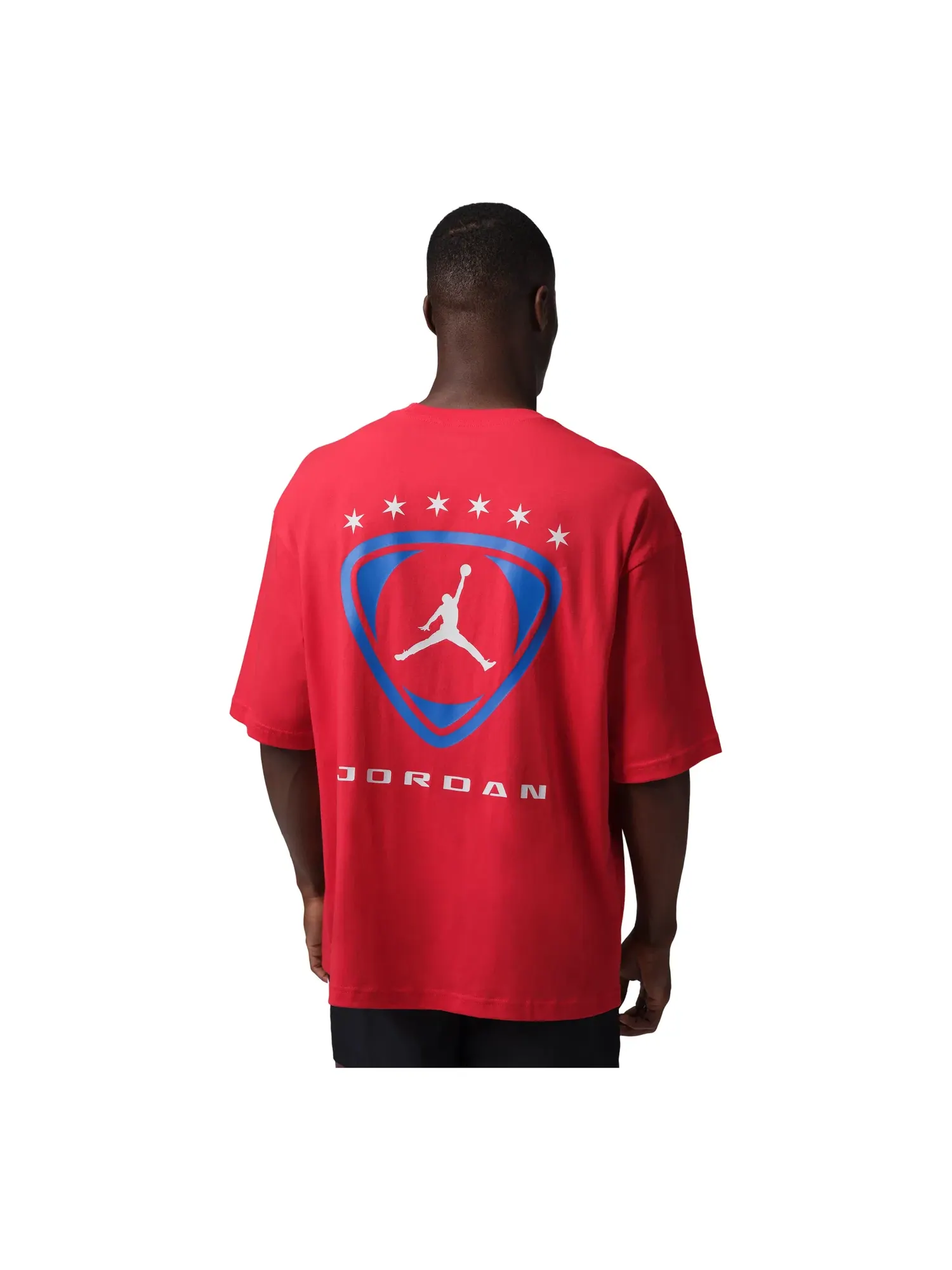Мужская футболка с принтом Jordan Brooklyn University Red White — изображение 6 из 6, красный