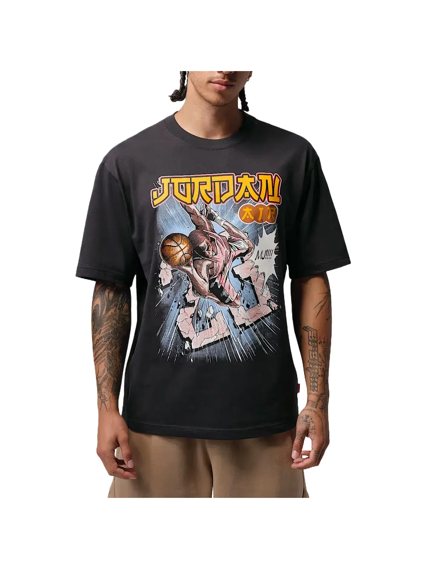 Мужская футболка хлопковая Jordan Brooklyn T-Shirt — изображение 2 из 3, черный