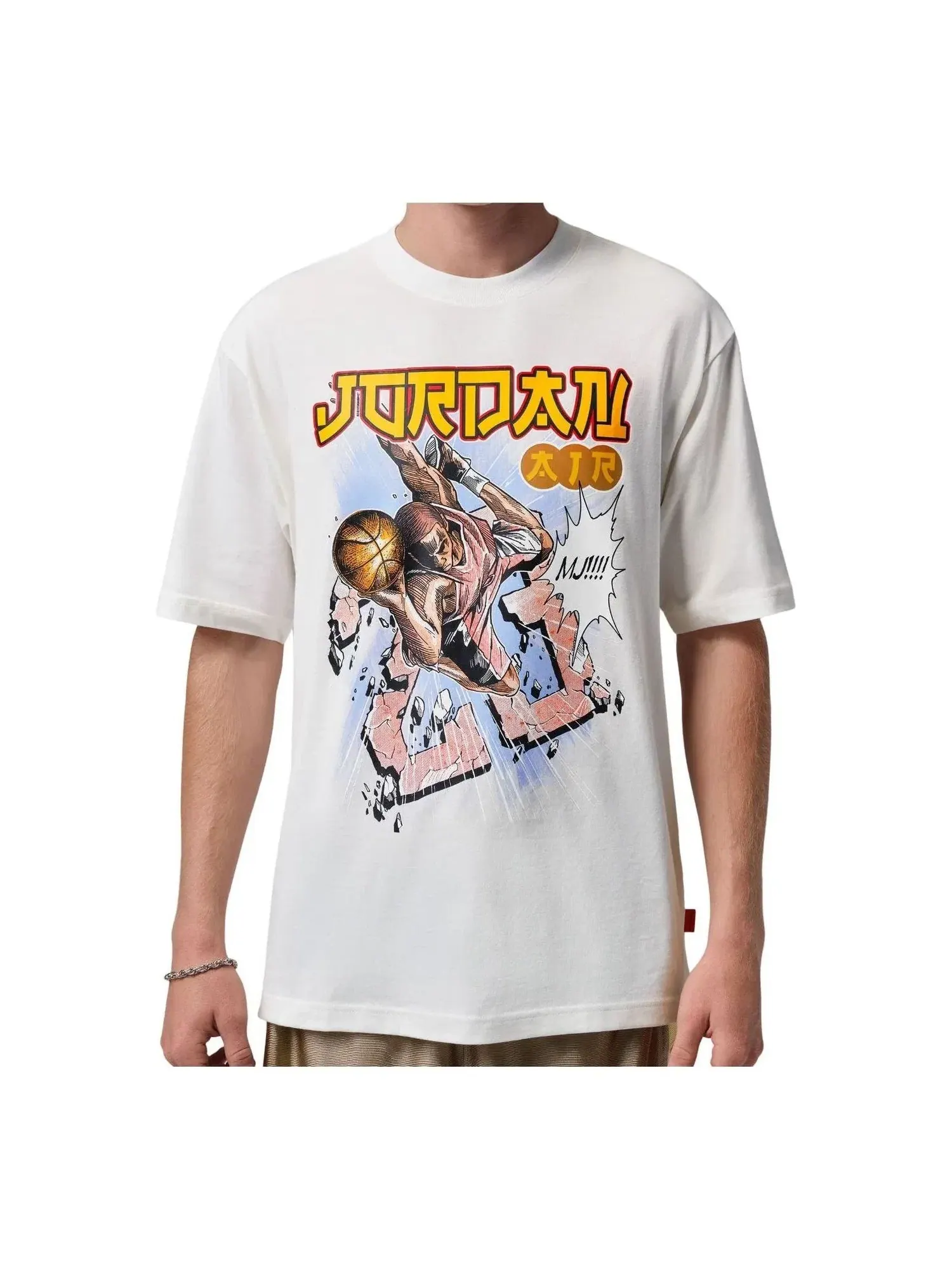 Мужская футболка хлопковая Jordan Brooklyn T-Shirt Sail — изображение 1 из 3, белый