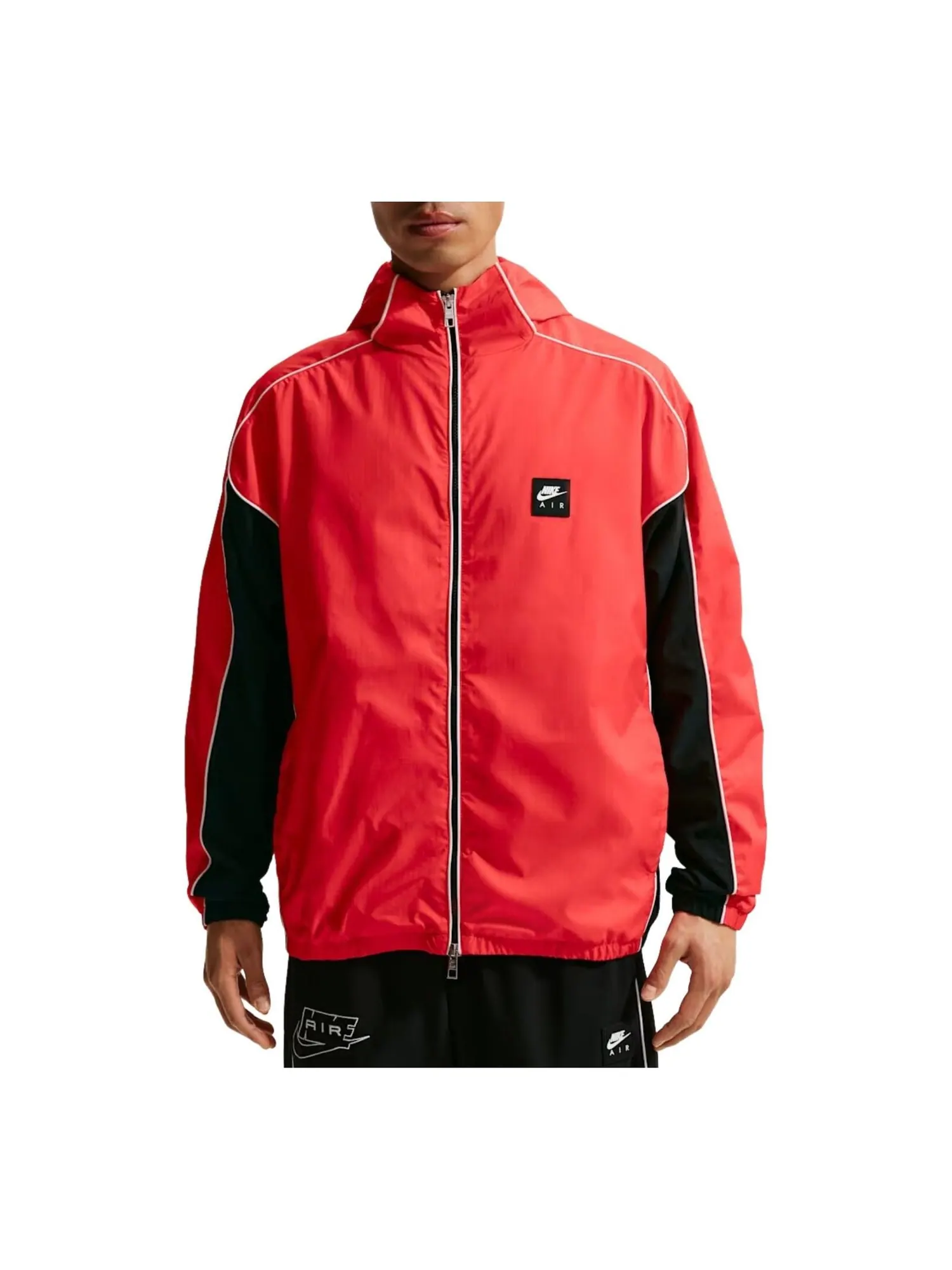 Куртка Nike Air Full-Zip Hybrid Utility Jacket — изображение 1 из 2, светлый/черный/белый