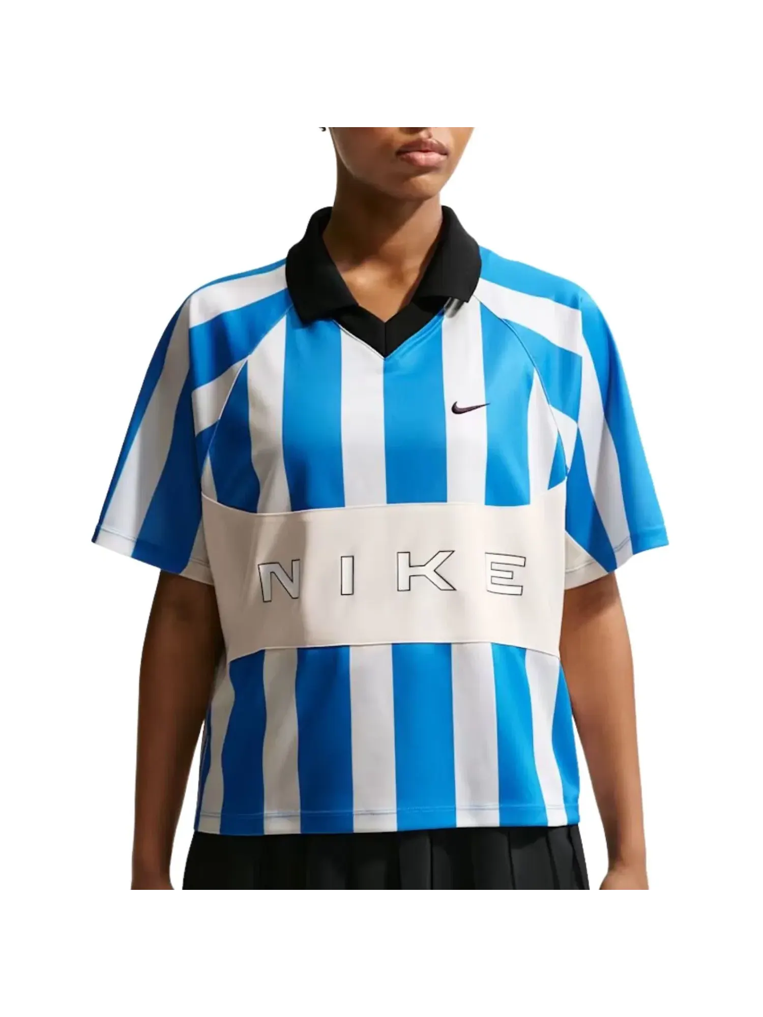 Футболка Nike NSW Street Oversized SS Stripe Jersey 'Chalk Lt Photo Blue' IO0913-435 — изображение 1 из 2, мульти