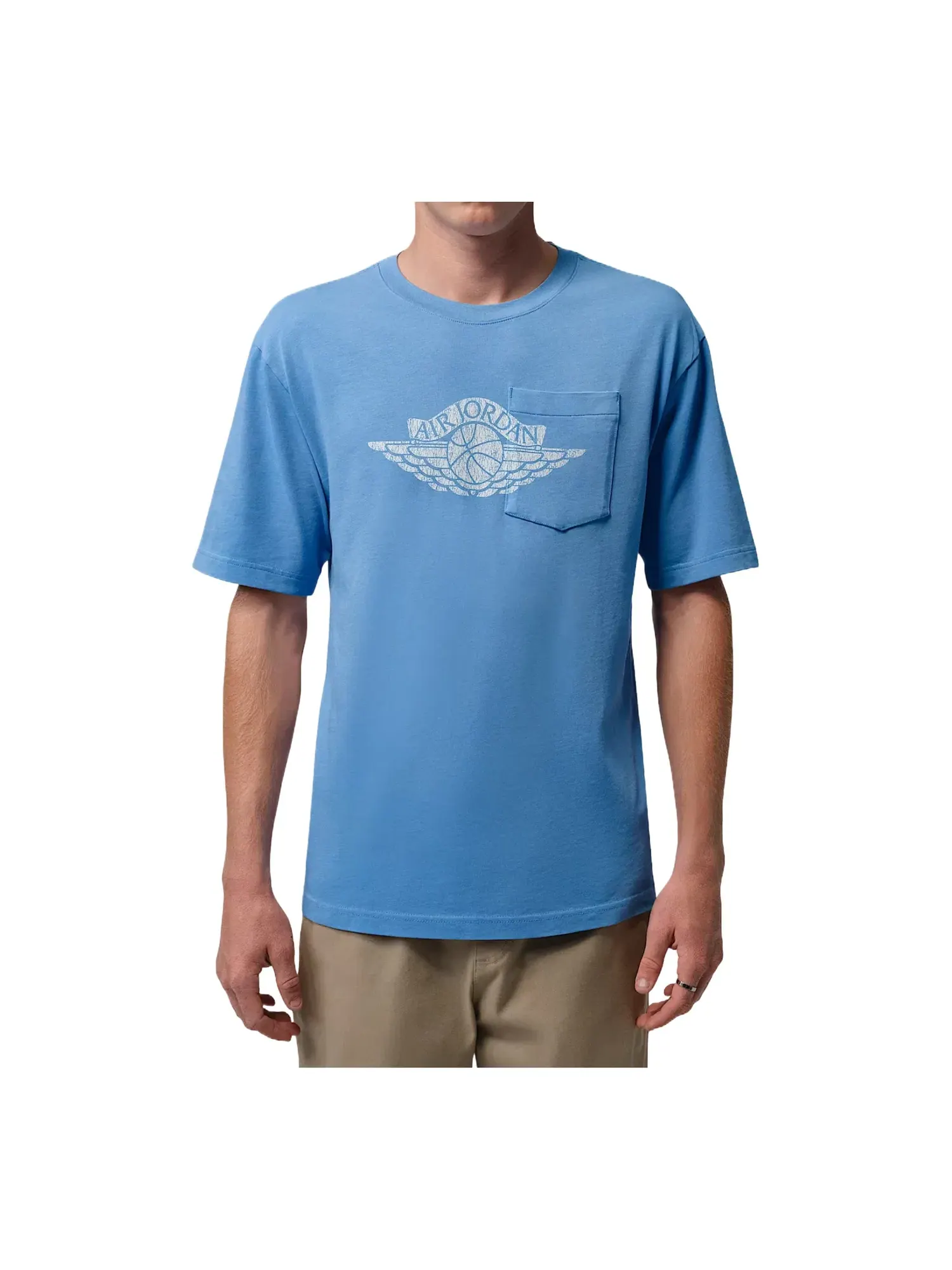 Мужская футболка с нагрудным карманом Air Jordan Flight Essentials Pocket T-Shirt — изображение 1 из 3, синий