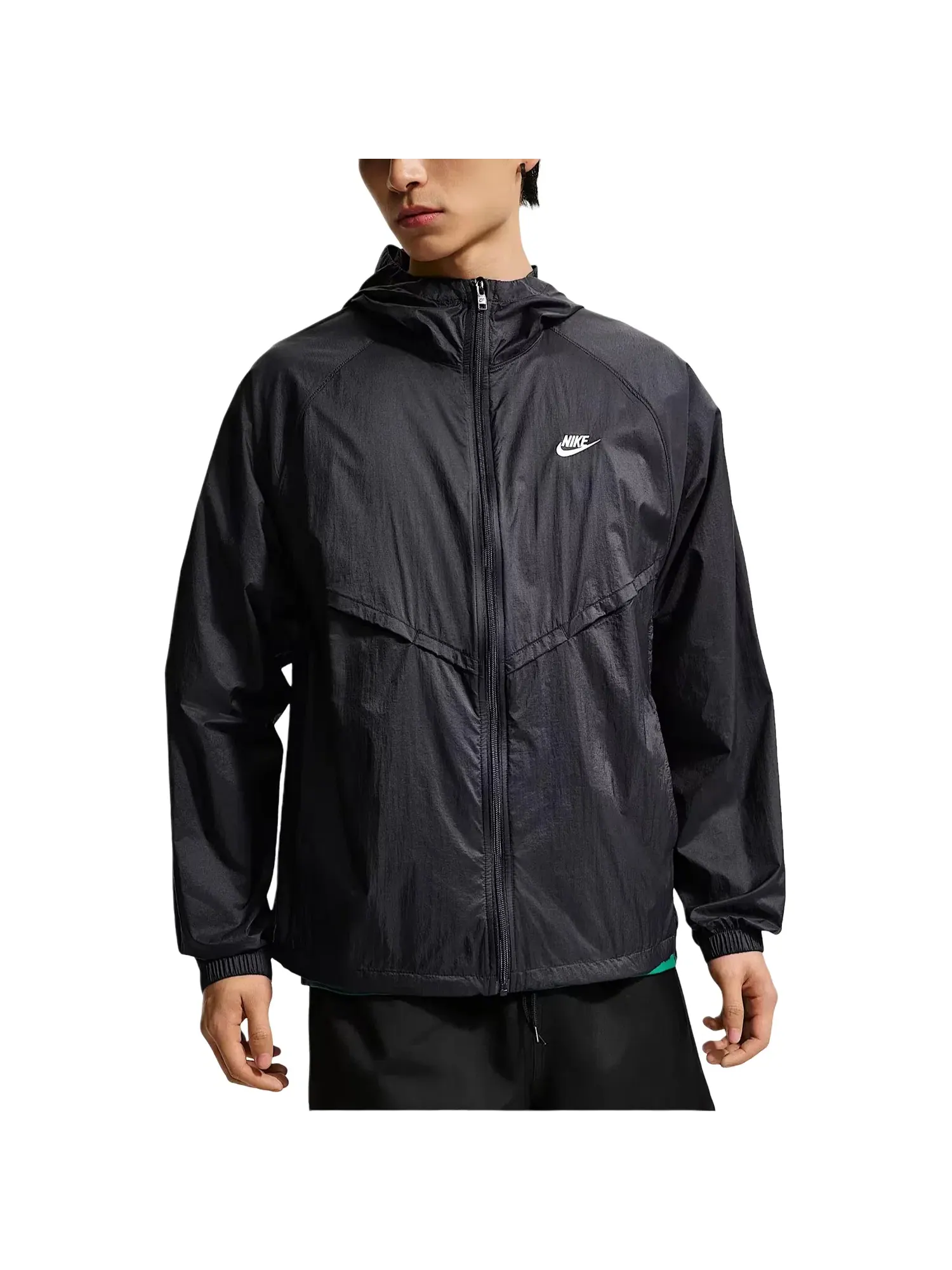 Мужская куртка с длинным рукавом Nike Windrunner Full-Zip UV Jacket — изображение 2 из 5, черный