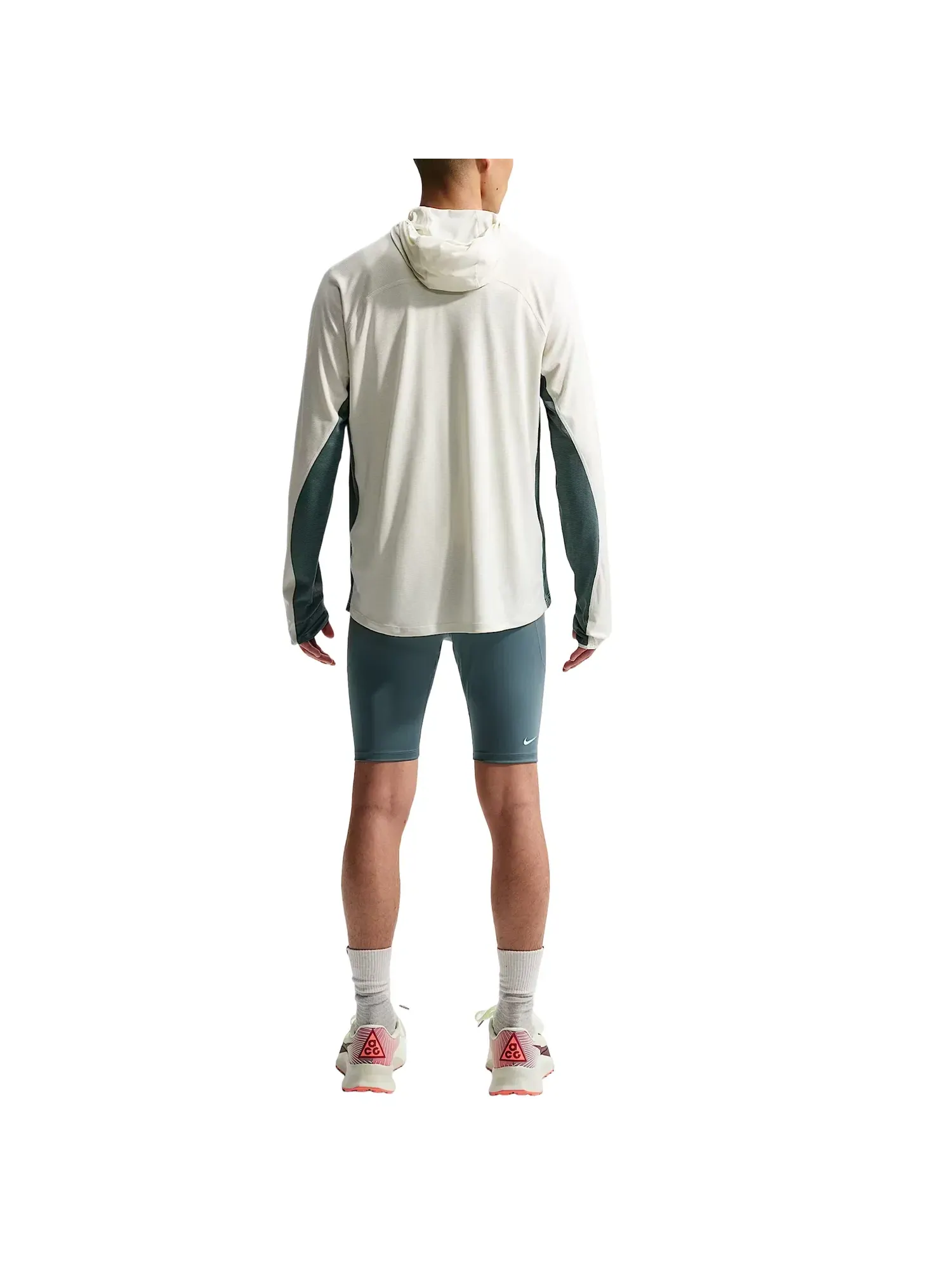 Мужские леггинсы для бега Dri-FIT ADV с принтом Lava Loops Nike — изображение 3 из 4, зеленый