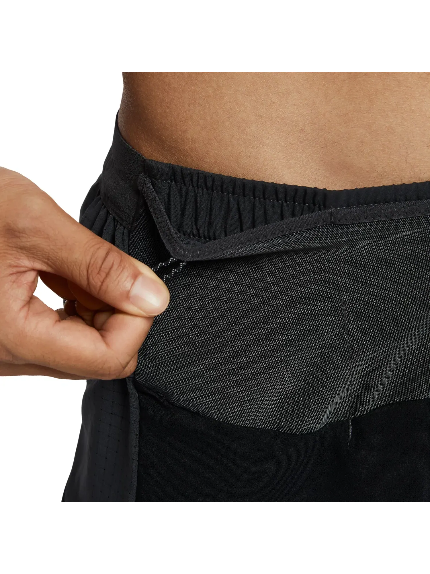 Мужские шорты для бега с принтом Nike ACG Second Sunrise Dri-FIT ADV 5-Inch Brieflined Shorts — изображение 3 из 6, черный