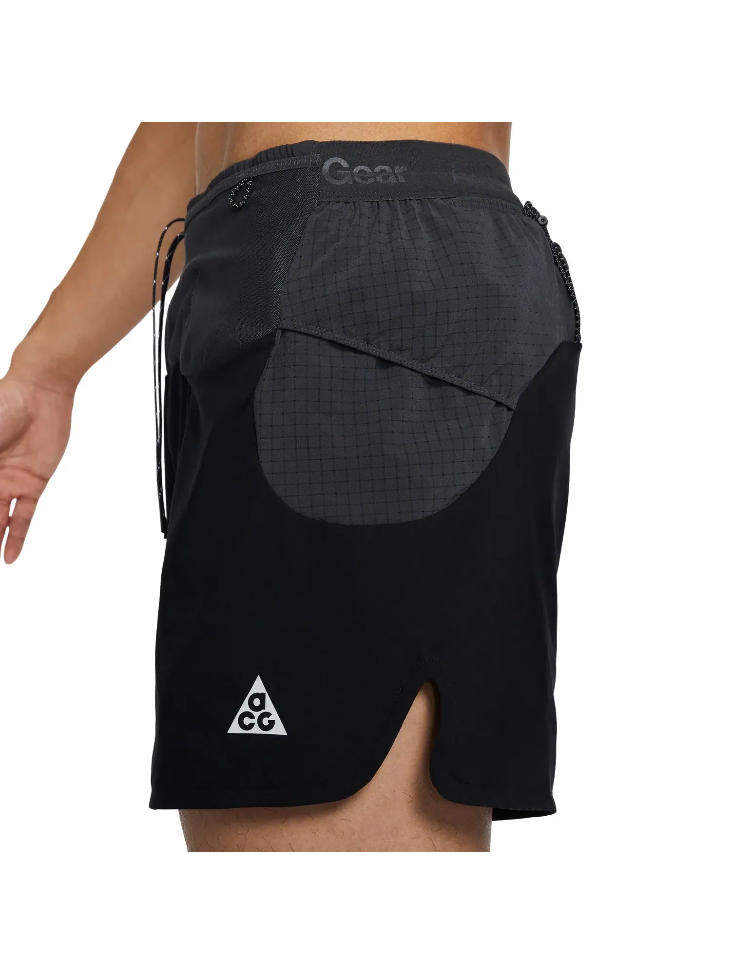 Мужские шорты для бега с принтом Nike ACG Second Sunrise Dri-FIT ADV 5-Inch Brieflined Shorts — изображение 4 из 6, черный