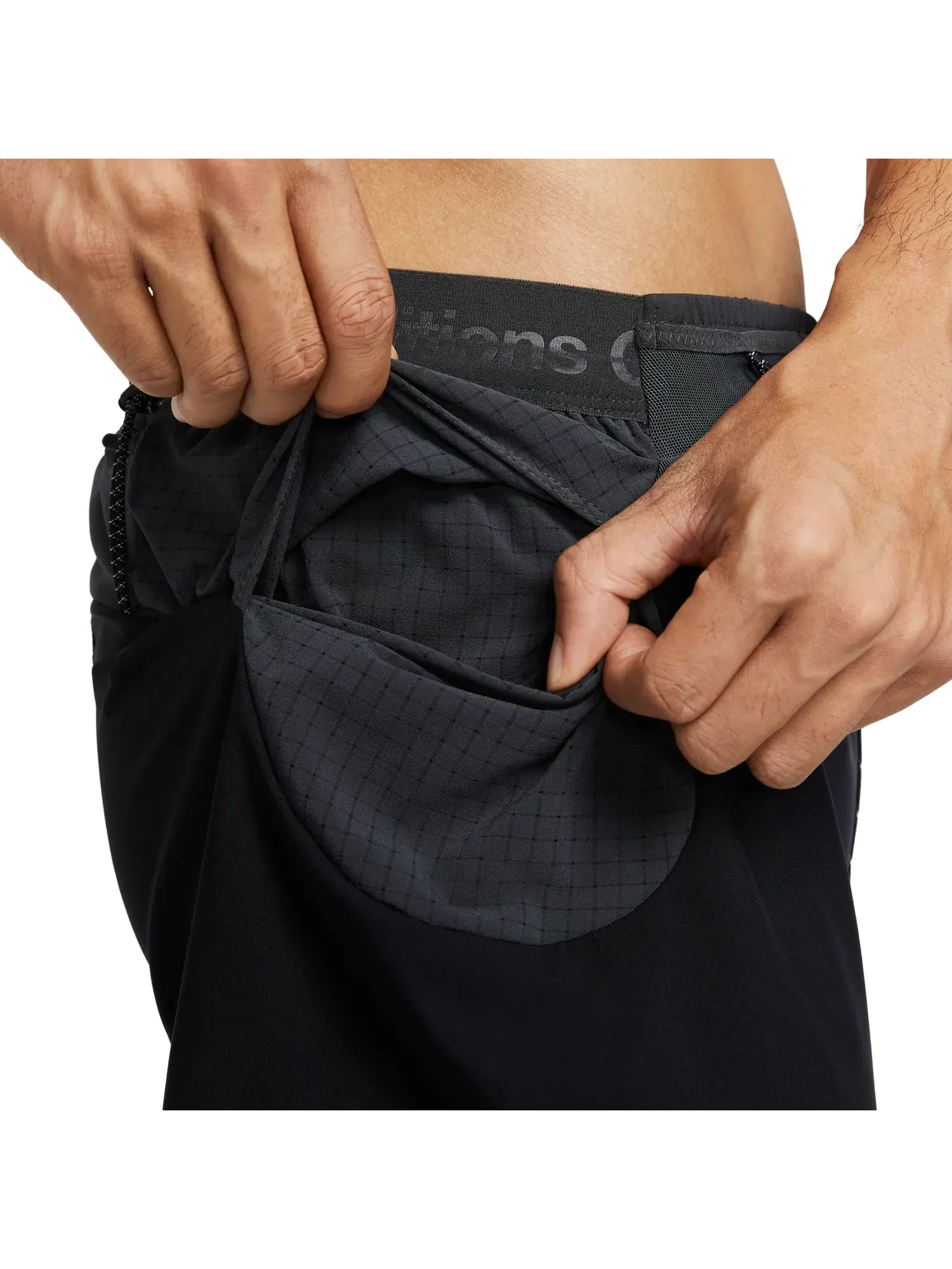 Мужские шорты для бега с принтом Nike ACG Second Sunrise Dri-FIT ADV 5-Inch Brieflined Shorts — изображение 5 из 6, черный