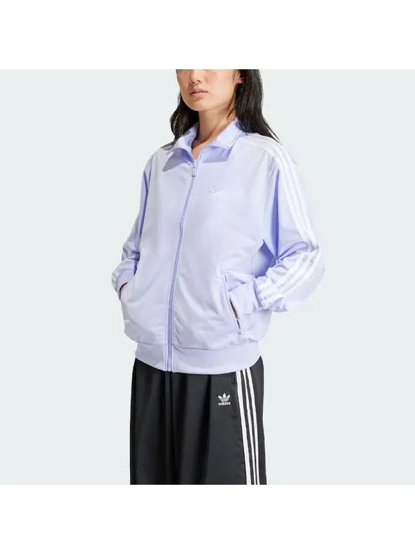 Куртка оригиналы adicolor классика свободный firebird track top азия размеры Adidas — изображение 2 из 4, фиолетовый
