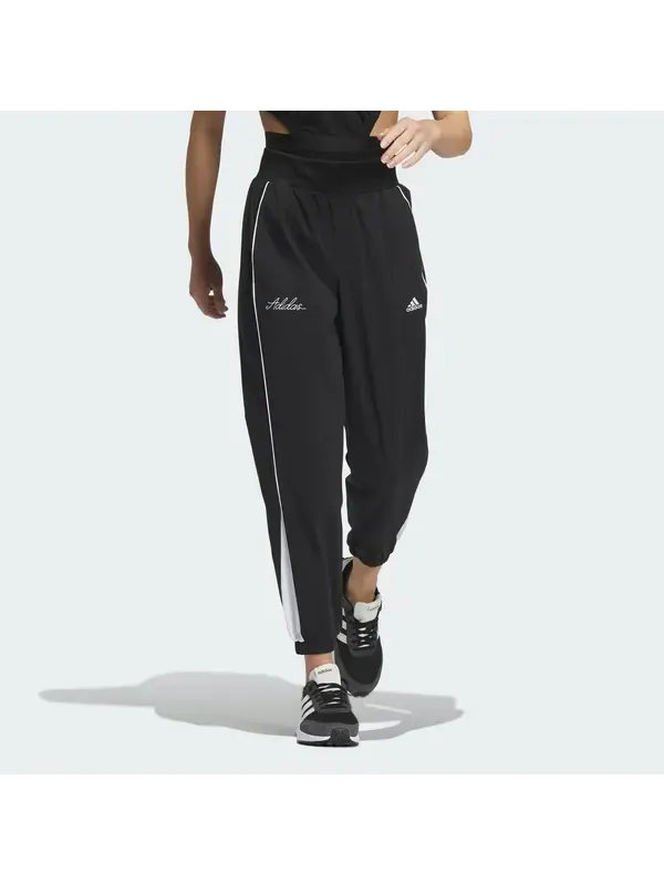 Штаны штаны из ткани rco Adidas — изображение 2 из 4, черный