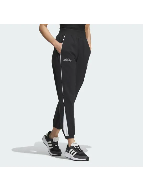 Штаны штаны из ткани rco Adidas — изображение 4 из 4, черный