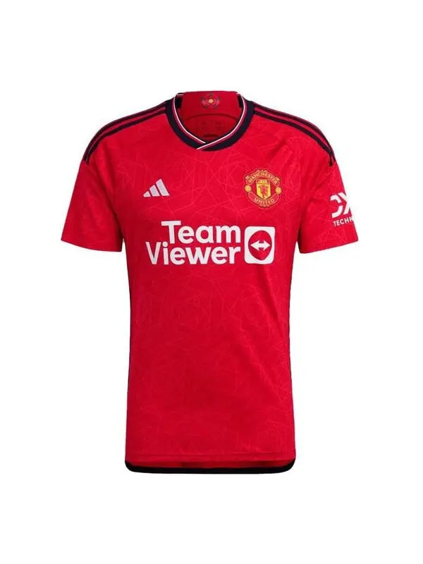 Футболка manchester united 23 24 домашняя футболка Adidas — изображение 1 из 2, красный