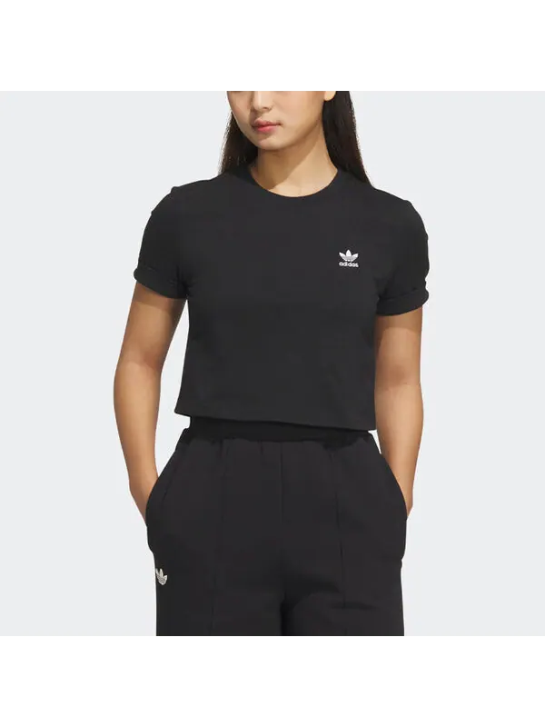 Топ оригиналы adiclub укороченный топ Adidas — изображение 2 из 4, черный