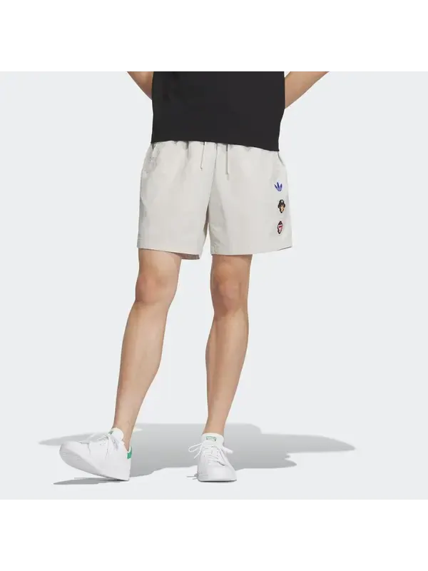 Шорты оригинальные x monkey kingdom тканые шорты Adidas — изображение 2 из 4, белый