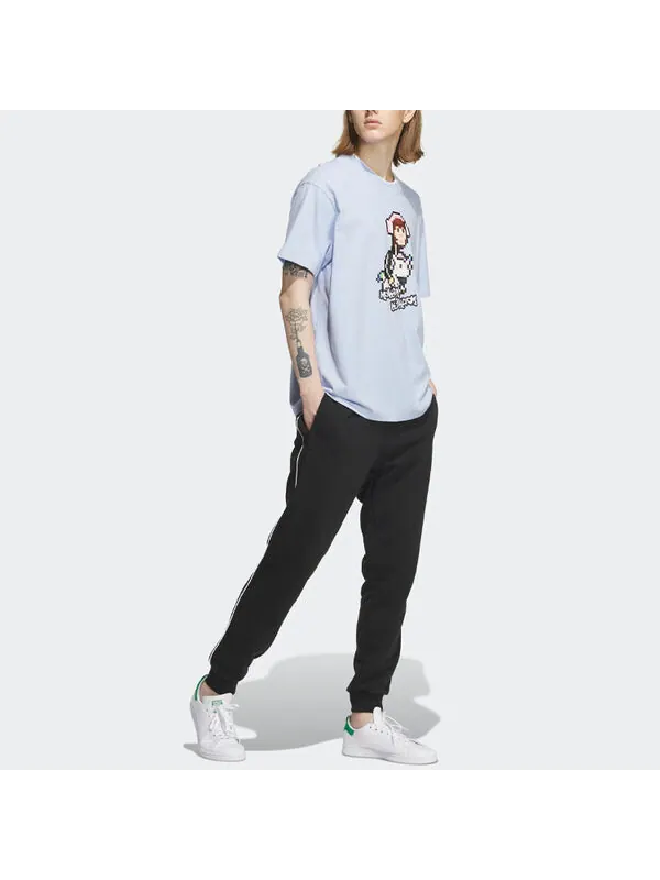Футболка оригиналы x Monkey Kingdom графическая футболка Adidas — изображение 4 из 4, светлый синий