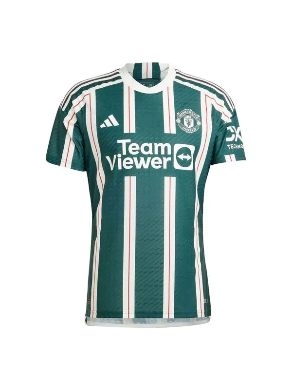 Футболка manchester united 23 24 выездная аутентичная футболка Adidas — изображение 1 из 1, зеленый/белый