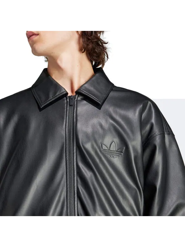 Куртка классическая уличная куртка с тиснением Adidas — изображение 3 из 3, черный