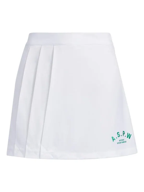 Шорты словоблудие skort Adidas — изображение 1 из 1, белый/зеленый