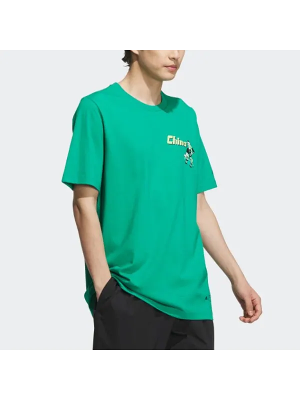 Футболка китайские Футболка gfx Adidas — изображение 4 из 4, зеленый