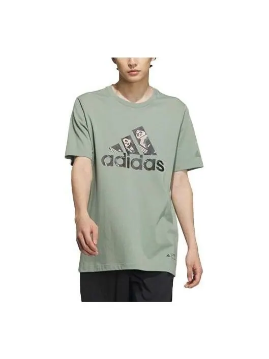 Футболка china bos Adidas — изображение 1 из 1, оливковый зеленый