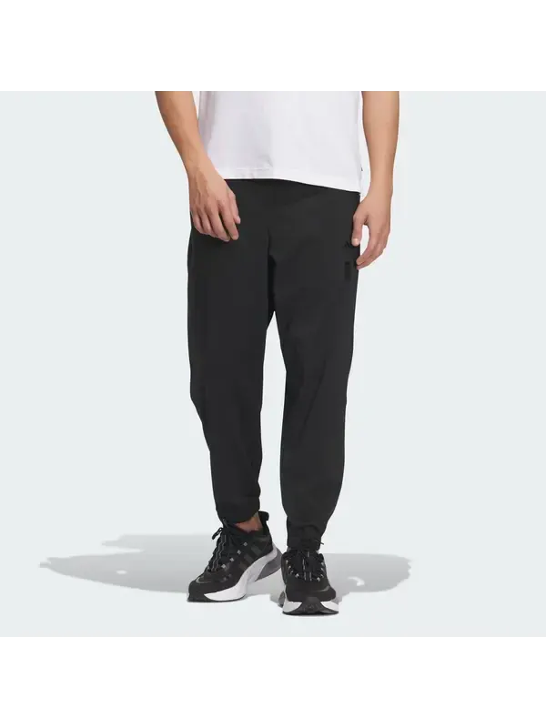 Штаны штаны из ткани wuji Adidas — изображение 2 из 4, черный
