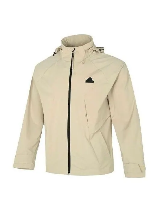 Куртка tech top тканые Куртка Adidas — изображение 1 из 4, бежевый