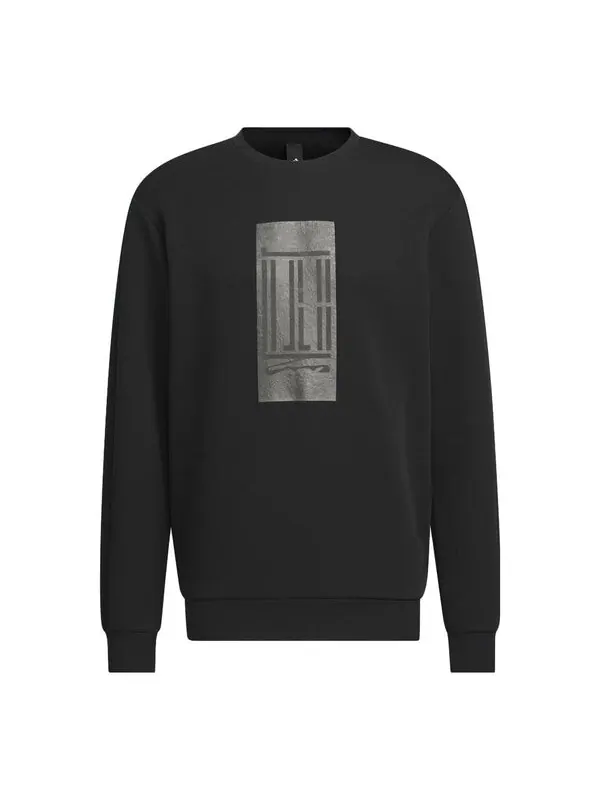 Свитера wuji logo crew толстовка Adidas — изображение 1 из 1, черный