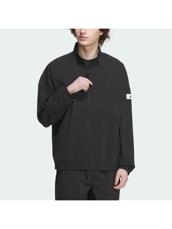 Куртка спортивные тканые Куртка Adidas — изображение 2 из 4, черный