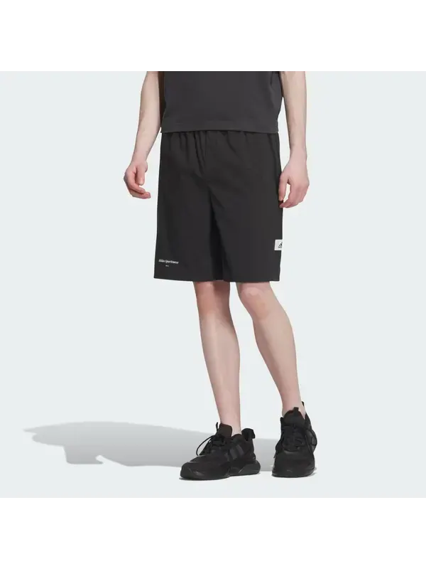 Шорты спортивная одежда для отдыха 1 2 шорты Adidas — изображение 2 из 4, черный/белый