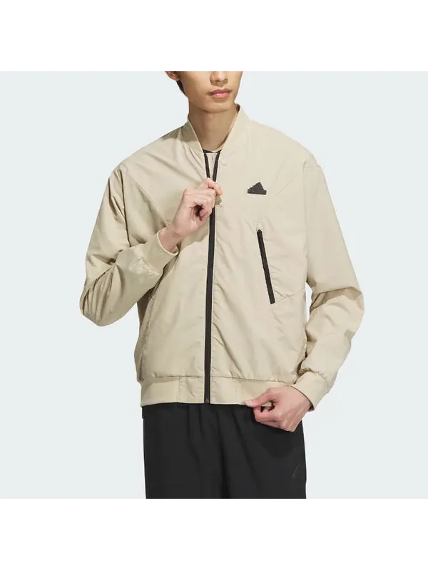 Куртка tech bos тканые Куртка Adidas — изображение 2 из 4, бежевый