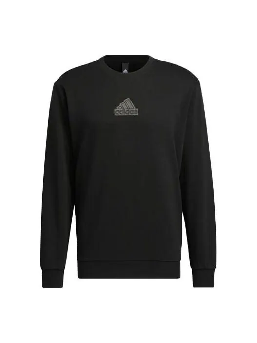 Футболка с логотипом, длинный рукав Adidas — изображение 1 из 4, черный