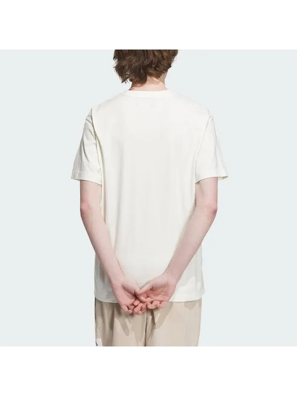 Футболка adidas Sportswear Lounge Graphic T-shirt 'White' — изображение 3 из 4, белый