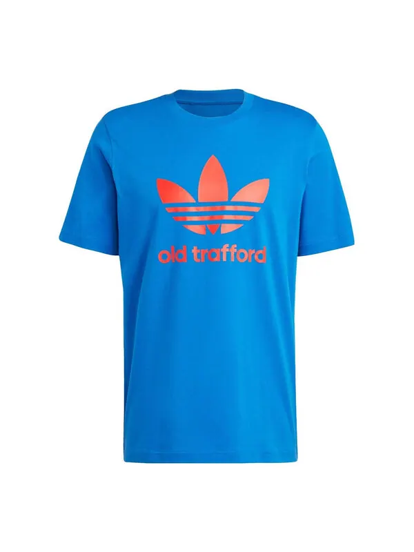 Футболка adidas originals Manchester United OG Trefoil T-Shirt 'Blue' — изображение 1 из 4, синий