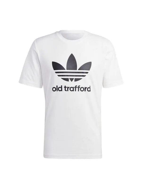 Футболка adidas originals Manchester United OG Trefoil T-Shirt 'White' — изображение 1 из 4, белый/черный